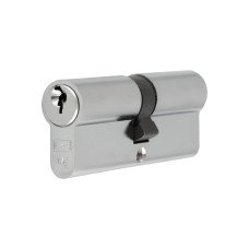 Eurospec 5 Pin 80mm Euro Double Cylinder - 40 + 40mm - Satin Chrome - Master Keyed