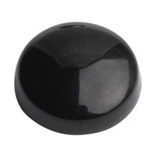 Plastic Screw Dome - 15mm Diameter - Black