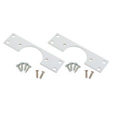 FVG Cabinet Hinge Repair Plates - 90 x 25mm - White