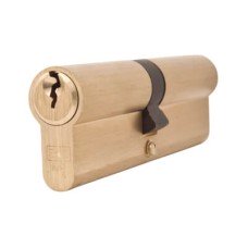 Exel 5 Pin 95mm Euro Double Cylinder - 45 + 50mm - Polished Brass - Keyed to Differ