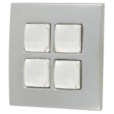 Swarovski Crystal Delos Cabinet Knob - 38 x 38mm - Clear Swarovski Crystal Delos Cabinet Knob - 38 x 38mm - Clear