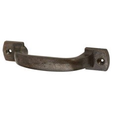 Olde Forge 22mm D-Bar Cabinet Pull Handle - 107mm Centres - Lacquered Iron