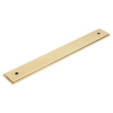 Hendel & Hendel Barrington Cabinet Pull Handle Backplate Only - 160mm Centres - Satin Brass