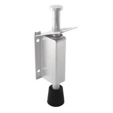 Exel Foot Operated Door Holder - 140mm Closed Height - Satin Stainless Steel Exel Foot Operated Door Holder - 140mm Closed Height - Satin Stainless Steel
