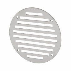Exel Circular Slotted Vent - 127mm - 4145mm² Free Air Flow - Polished Stainless Steel 