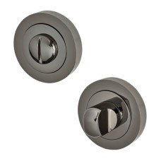 Exel Bathroom Turn & Release - 50mm Diameter - Black Nickel