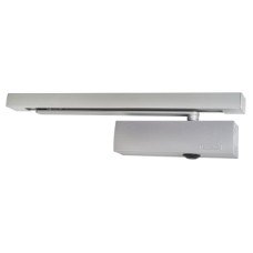 GEZE TS3000E Electromagnetic Fire Door Closer - Power Size 1-4 - Pull Side Mounting - Silver
