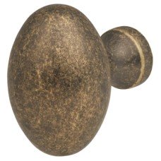 Exel Oval Cabinet Knob - 34 x 23mm - Antique Brass