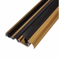 Exitex Low Height Macclex Threshold - 1800mm Length - Inward Opening Doors - Gold Anodised