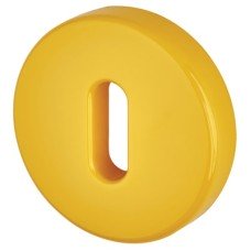 Hoppe AR600/26 Nylon Escutcheon - 52mm Diameter - Keyhole - Golden Yellow - Pair