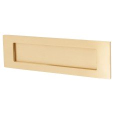 Letter Plate - 254 x 74mm - Satin Brass