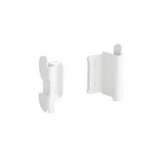 elfa Top Track System - Storage Track Fittings - White - Pair