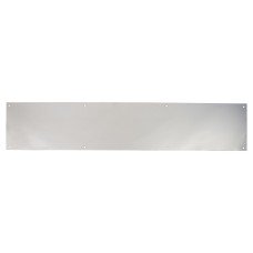 Exel Stainless Steel Kick Plate - 800 x 150 x 1.2mm - 8 Screw Holes - Polished