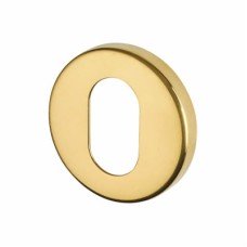 Hampstead Escutcheon - 52mm Diameter - Oval - PVD Brass