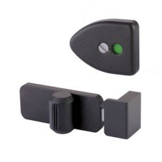 Designer Toilet Cubicle Indicator Bolt - 12-13mm Panels - Black Textured