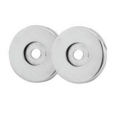 Exel Rose Set for 19mm Door Pull Handles - 52 x 6mm - Polished Stainless Steel