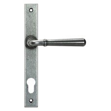From The Anvil Newbury uPVC Slimline Multipoint Door Handle - 92mm c/c - Pewter