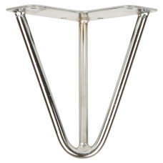 Exel Hairpin Leg - 3 Pin - 150mm Height - Chrome - Pair