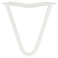 Exel Hairpin Leg - 2 Pin - 150mm Height - White - Pair