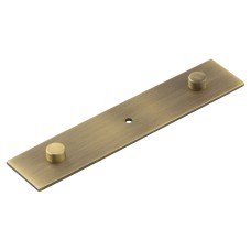 Frelan Hoxton Fanshaw Cabinet Knob Backplate Only - 140 x 30mm - Antique Brass