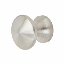 Exel Mushroom Style Round Cabinet Knob - 25mm Diameter - Satin Stainless Steel