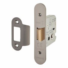 Hampstead Heavy Duty Flat Latch - 66mm Case - 44mm Backset - Radius - Black Nickel Hampstead Heavy Duty Flat Latch - 66mm Case - 44mm Backset - Radius - Black Nickel