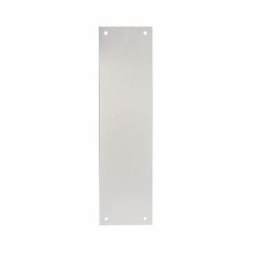 Exel Aluminium Plain Finger Plate - 300 x 75 x 1.5mm - Satin Anodised