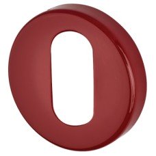 Hoppe AR600/28 Nylon Escutcheon - 52mm Diameter - Oval - Rouge Red - Pair