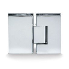 Bohle Bilbao Basic Glass to Glass Shower Hinge - 180° - 8-12mm Glass - Polished Chrome