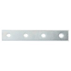 Flat Mending Plate - 100 x 15 x 2mm - Zinc Plated - Pack of 10