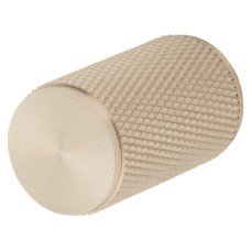 Carlisle Brass Knurled Cylinder Cabinet Knob - 18mm Diameter - Satin Nickel