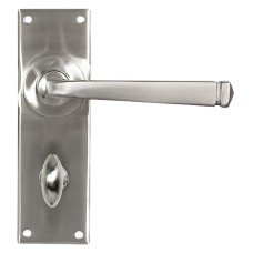 From The Anvil Satin Stainless Steel Bathroom Door Handle - Avon Range - 152 x 48mm
