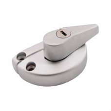 Exel uPVC/Timber 10mm Narrow Back Keep Locking Fitch Sash Window Fastener - 65 x 10mm - Sat Chrome