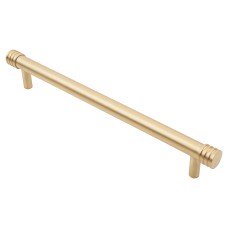 Frelan Hoxton Sturt 15mm T-Bar Cabinet Pull Handle - 224mm Centres - Satin Brass