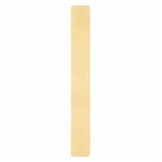 Hampstead Solid Brass Plain Finger Plate - 600 x 75 x 1.5mm - Polished