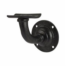 Olde Forge Heavy Duty Handrail Bracket - 64mm Projection - Black Antique Iron