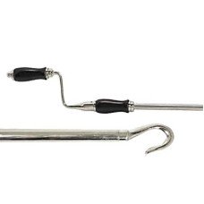 Exel Skylight Opener Handle - 1520mm Length - Satin Chrome