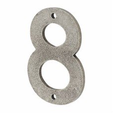 Finesse 76mm Screw Fix Door Numeral - 8 - Pewter Finesse 76mm Screw Fix Door Numeral - 8 - Pewter