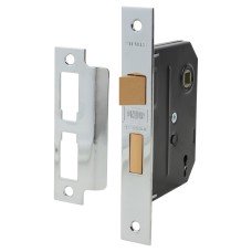 UNION 2295 2 Lever Sashlock - 76mm Case - 57mm Backset - Chrome