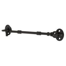 GateMate Cabin Hook & Eye - 200mm Length - Black Galvanised