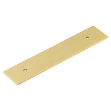 Frelan Hoxton Fanshaw Cabinet Handle Backplate Only - 140 x 30mm - Satin Brass