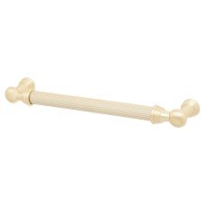 Exel Whitby Lines 10mm T-Bar Cabinet Pull Handle - 160mm Centres - Satin Brass
