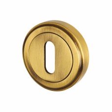 Heritage Brass by M Marcus Escutcheon - 48mm Diameter - Keyhole - Antique Brass