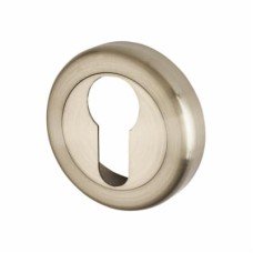 Exel Escutcheon - 50mm Diameter - Euro - Satin Nickel