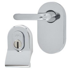 Hampstead Cylinder Pull and Disabled Turn for Mortice Nightlatch - Polished Chrome