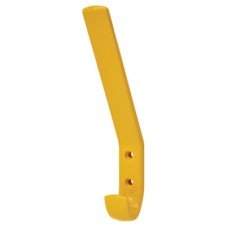 Hoppe AR617A Nylon Single Hat & Coat Hook Face Fix - 164 x 20 x 35mm - Golden Yellow