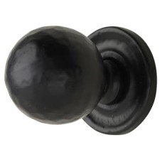 Olde Forge Ball Cabinet Knob - 32mm Diameter - Antique Black Iron