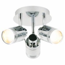 Forum Spa Scorpius 3 Light LED Bathroom Ceiling Spotlight - IP44 - Polished Chrome