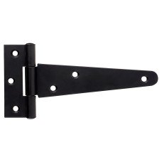 Heavy Duty Gate/Door Tee Hinge - 150 x 32mm - Black Powder Coated - Pair