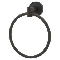 Hampstead Knurled Towel Ring - 180 x 65 x 57mm - Matt Black